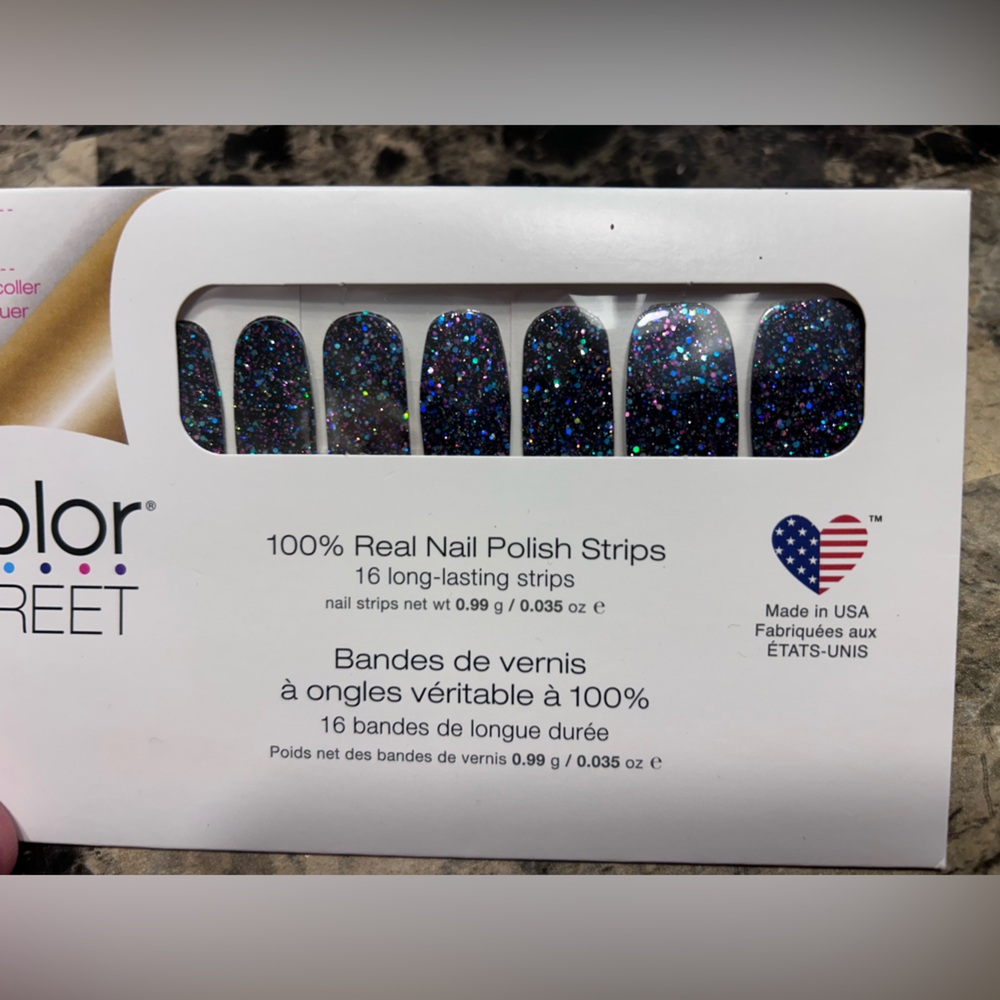 NWT Color Street Nail Polish Strips Holidaze sparkle color